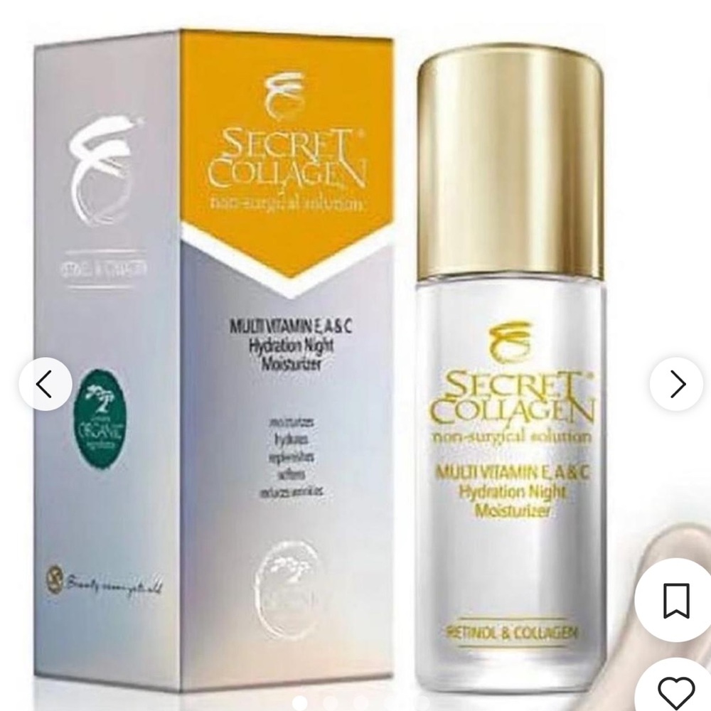 Secret Collagen Multivitamin E, A and Hydration Daily Moisturizer
